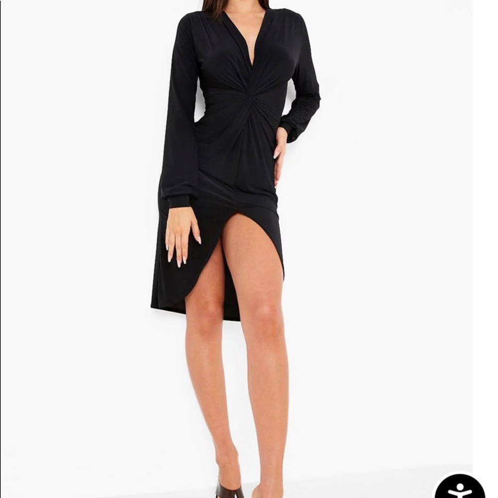 Black bodycon dress